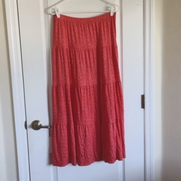 ORANGE Ruffle Skirt - Picture 1 of 3